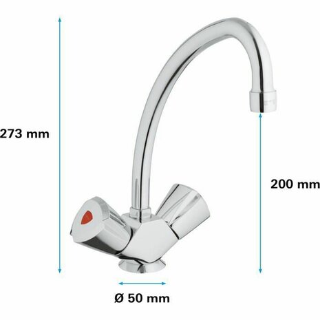 Kraan met 2 knoppen Grohe 31072000 3