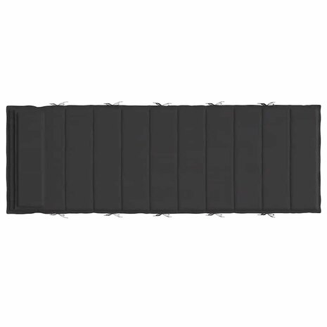Ligbedkussen 180x60x4 cm oxford stof zwart 5