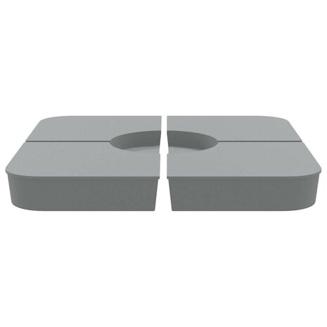 4-delige Set parasolvoeten voor kruisvoet parasol 100 kg PP 3
