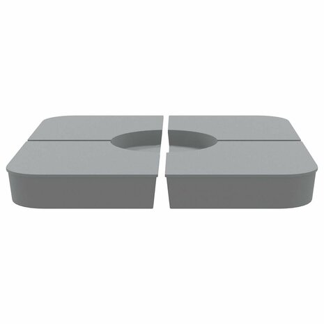 4-delige Set parasolvoeten voor kruisvoet parasol 100 kg PP 4
