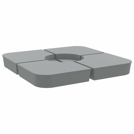 4-delige Set parasolvoeten voor kruisvoet parasol 100 kg PP 5