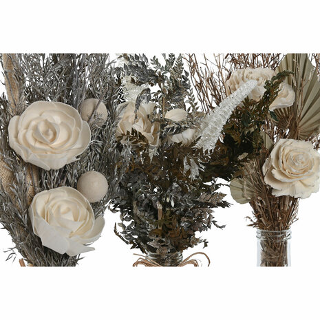 Decoratieve plant Home ESPRIT Kristal Bloem 11 x 11 x 40 cm (3 Stuks) 2