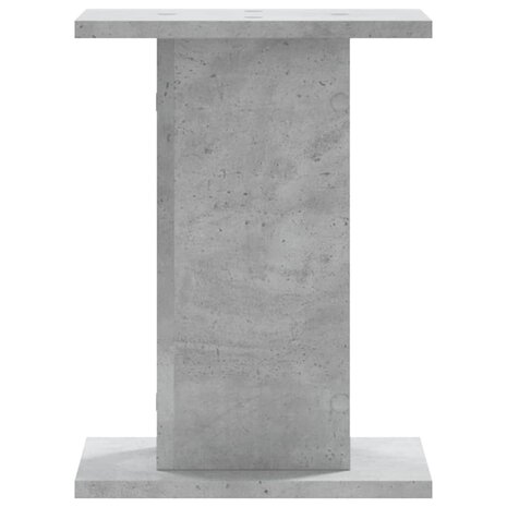 Plantenstandaards 2 st 30x30x40 cm bewerkt hout betongrijs 4