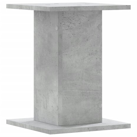 Plantenstandaards 2 st 30x30x40 cm bewerkt hout betongrijs 5