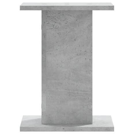 Plantenstandaards 2 st 30x30x40 cm bewerkt hout betongrijs 6