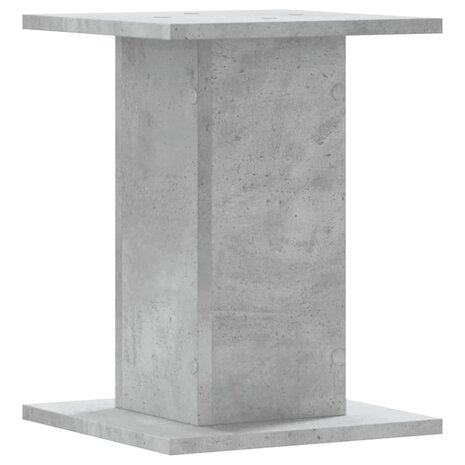 Plantenstandaards 2 st 30x30x40 cm bewerkt hout betongrijs 7