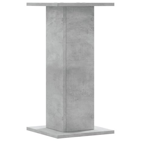 Plantenstandaards 2 st 30x30x60 cm bewerkt hout betongrijs 7