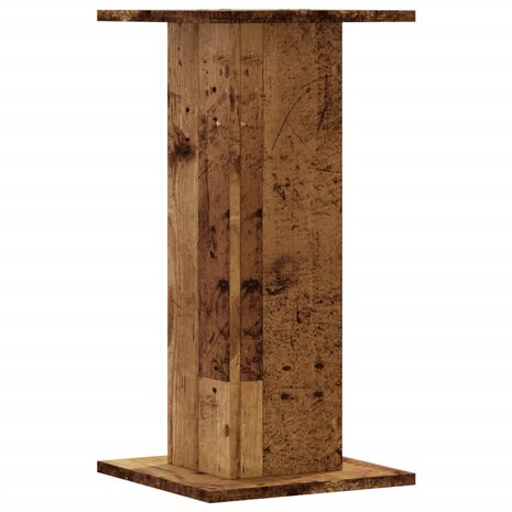 Plantenstandaards 2 st 30x30x60 cm bewerkt hout oud houtkleurig 5