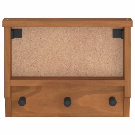 Wandkapstok SANDNES 45x12x35 cm massief grenenhout 5