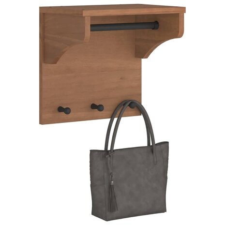 Wandkapstok SANDNES 43x30x42 cm massief grenenhout 1