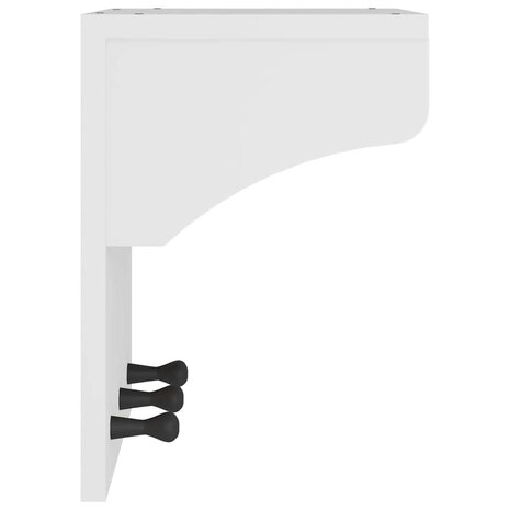 Wandkapstok SANDNES wit 43x30x42 cm massief grenenhout 6