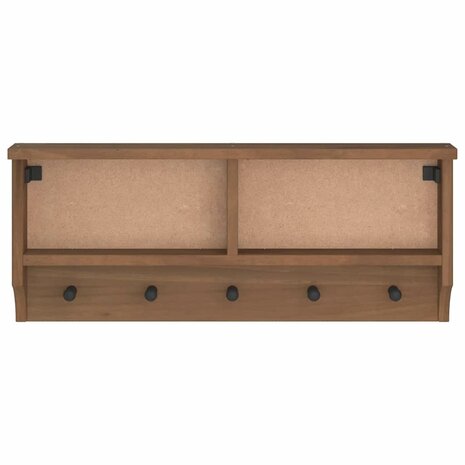 Wandkapstok SANDNES 87x12x35 cm massief grenenhout 5