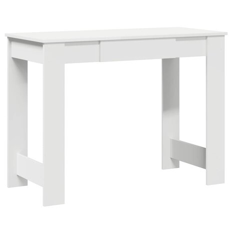 Bureau 100x45x75 cm bewerkt hout wit 2
