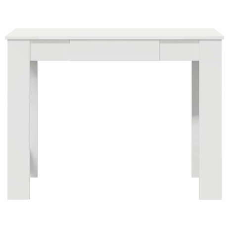 Bureau 100x45x75 cm bewerkt hout wit 4