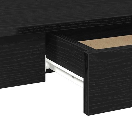 Bureau 100x45x75 cm bewerkt hout zwart 8