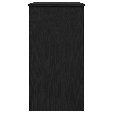Bureau 80x40x75 cm bewerkt hout zwart 6