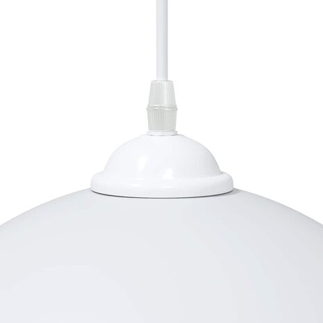 Hanglampen 2 st In hoogte verstelbaar E27 30 cm metaal wit 9
