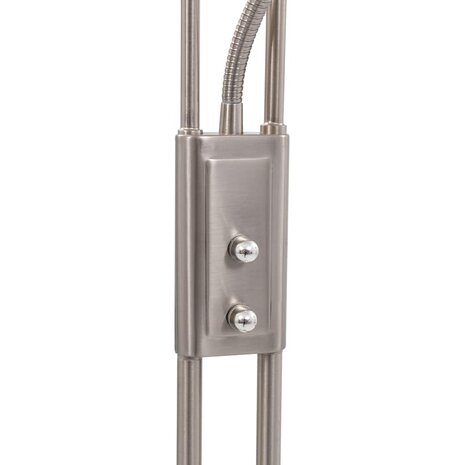 Lamp staand 18 W dimbaar 180 cm zilverkleurig 6
