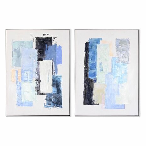 Schilderij DKD Home Decor Abstract Stads 60 x 3 x 80 cm 60 x 3,5 x 80 cm (2 Stuks) 1