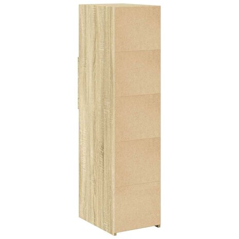 Hoge kast 30x42,5x124 cm bewerkt hout sonoma eikenkleurig 6