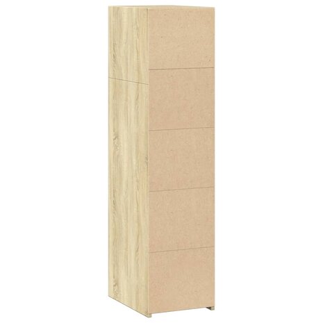 Hoge kast 30x41x124 cm bewerkt hout sonoma eikenkleurig 6