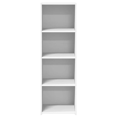 Hoge kast 40x41x124 cm bewerkt hout wit 4