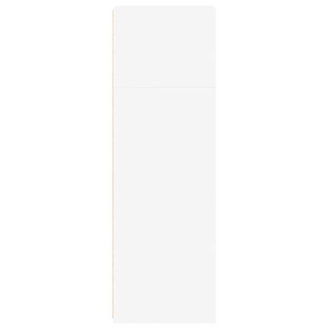Hoge kast 40x41x124 cm bewerkt hout wit 5