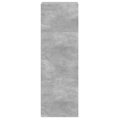 Hoge kast 40x41x124 cm bewerkt hout betongrijs 5
