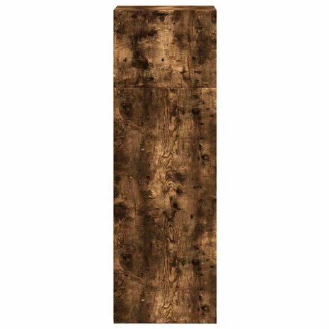 Hoge kast 40x41x124 cm bewerkt hout gerookt eikenkleurig 5