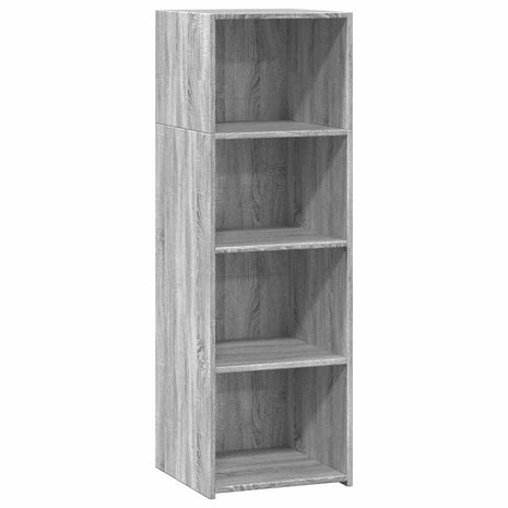 Hoge kast 40x41x124 cm bewerkt hout grijs sonoma eikenkleurig 2