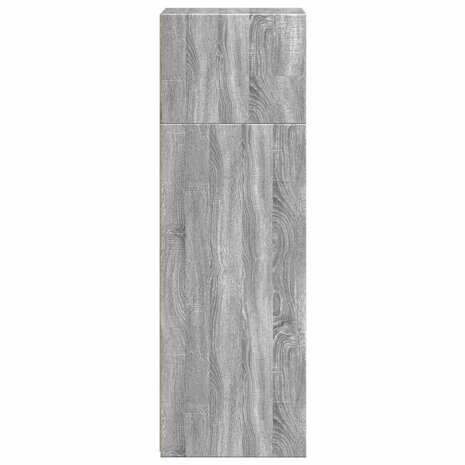 Hoge kast 40x41x124 cm bewerkt hout grijs sonoma eikenkleurig 5