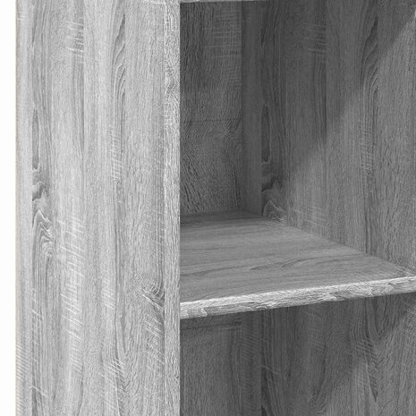 Hoge kast 40x41x124 cm bewerkt hout grijs sonoma eikenkleurig 7