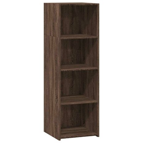 Hoge kast 40x41x124 cm bewerkt hout bruin eikenkleur 2
