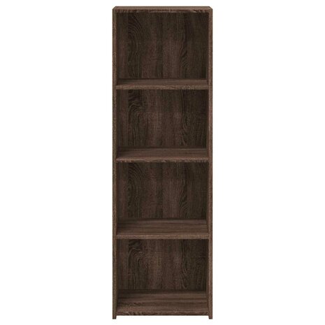 Hoge kast 40x41x124 cm bewerkt hout bruin eikenkleur 4