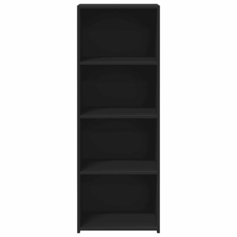 Hoge kast 45x41x124 cm bewerkt hout zwart 4