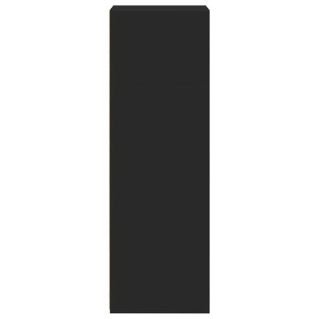Hoge kast 45x41x124 cm bewerkt hout zwart 5