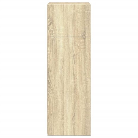 Hoge kast 45x41x124 cm bewerkt hout sonoma eikenkleurig 5