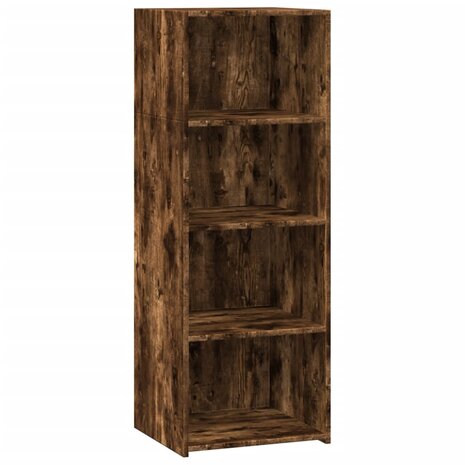 Hoge kast 45x41x124 cm bewerkt hout gerookt eikenkleurig 2