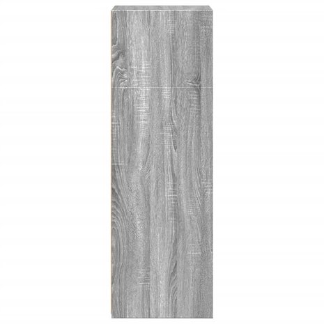Hoge kast 45x41x124 cm bewerkt hout grijs sonoma eikenkleurig 5