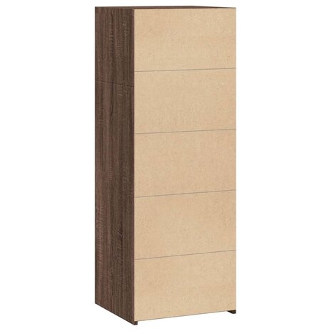 Hoge kast 45x41x124 cm bewerkt hout bruin eikenkleurig 5
