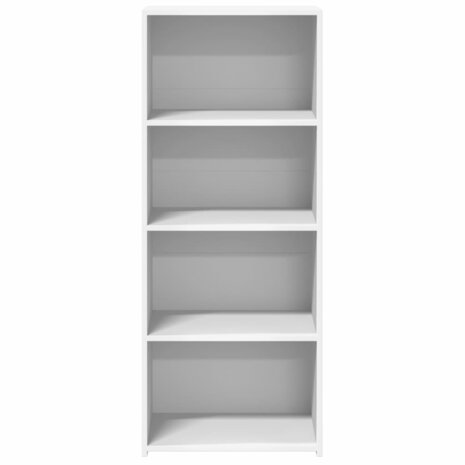Hoge kast 50x41x124 cm bewerkt hout wit 4