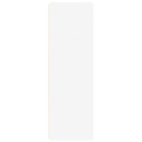 Hoge kast 50x41x124 cm bewerkt hout wit 5