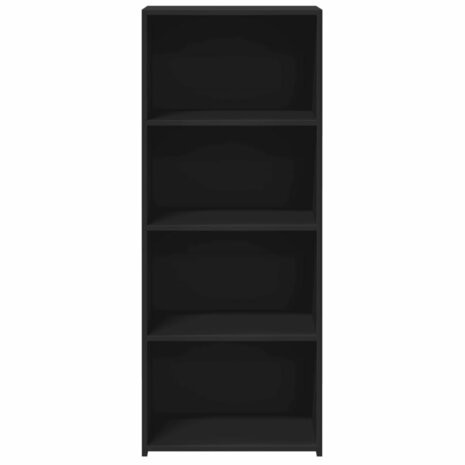 Hoge kast 50x41x124 cm bewerkt hout zwart 4