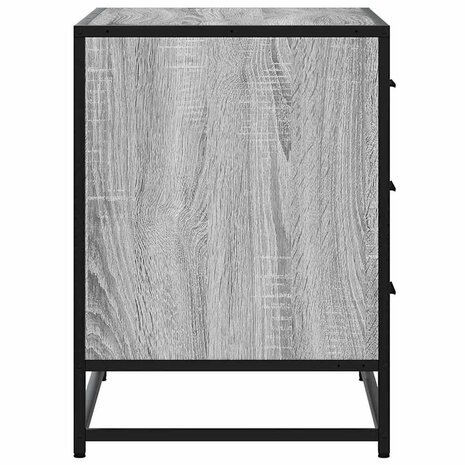 Ladekast 70x41x56 cm bewerkt hout grijs sonoma eikenkleurig 6