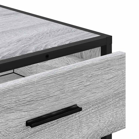 Ladekast 70x41x56 cm bewerkt hout grijs sonoma eikenkleurig 8