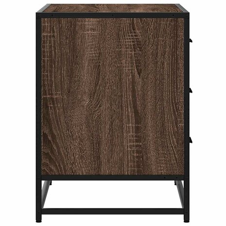 Ladekast 70x41x56 cm bewerkt hout bruin eikenkleur 6