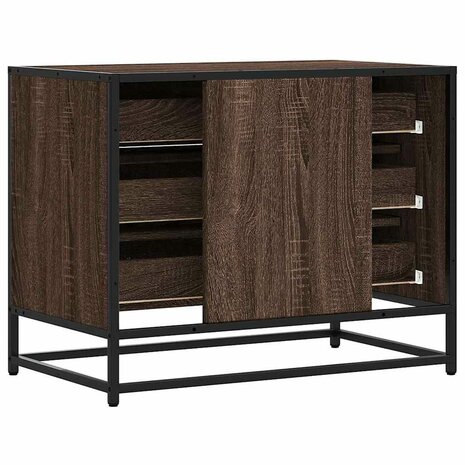 Ladekast 70x41x56 cm bewerkt hout bruin eikenkleur 7