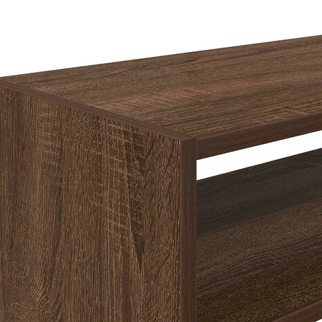 Schoenenrekken 2 st stapelbaar 60x30x30,5 cm bruin eikenkleur 7