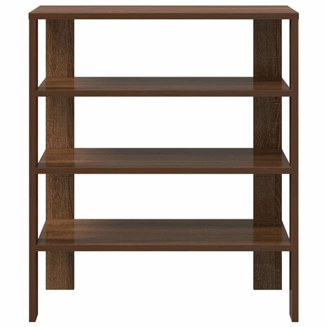 Schoenenrek 61x32x70 cm bewerkt hout bruin eikenkleur 4