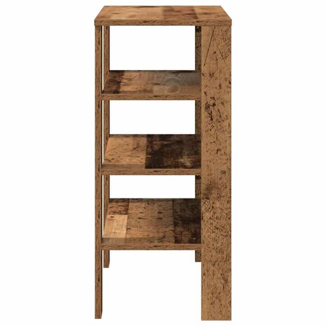 Schoenenrek 61x32x70 cm bewerkt hout oud houtkleurig 5